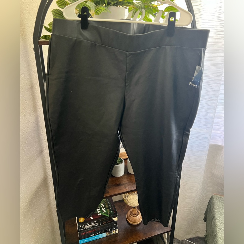 Torrid Black Faux Leather Pants